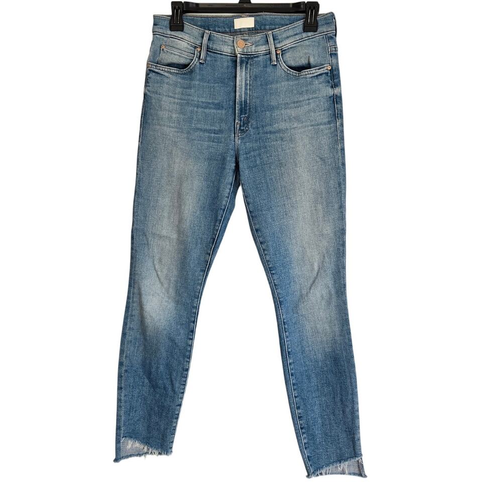 MOTHER Stunner  Zip Ankle Step Fray Camp Expert Designer Heritage Jeans Size 28